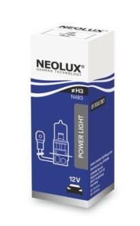 Автолампа H3 PK22s 100 W белая NEOLUX N483