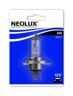 Автолампа H4 P43t 55 W 60 W белая NEOLUX N47201B