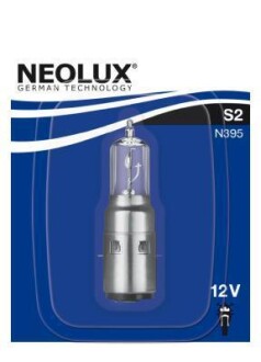 Автолампа S2 BA20d 35 W прозрачная NEOLUX N395-01B