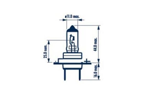 Автолампа H7 PX26d 55 W прозрачная NARVA 48339