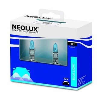 Автолампа Blue Light H1 P14,5s 55 W прозрачно-голубая NEOLUX N448BSCB