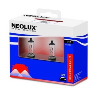 Автолампа 50 % Extra Light H7 PX26d 55 W прозрачная NEOLUX N499ELSCB