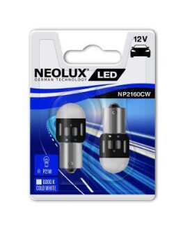 Автолампа P21W BA15s 1,2 W белая NEOLUX NP2160CW02B