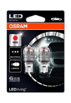 Автолампа LEDriving Premium W16W W2,1x9,5d 2 W OSRAM 9213R-02B