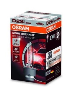 Автолампа Xenarc Night Breaker Unlimited D2S P32d-2 35 W прозрачная OSRAM 66240XNB