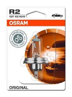 Автолампа Original R2 P45t-41 40 W 45 W прозрачная OSRAM 6418301B