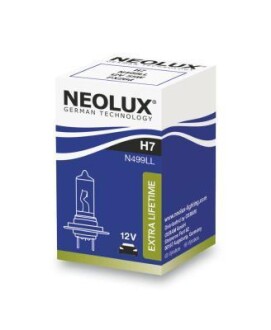 Автолампа Extra Lifetime H7 PX26d 55 W прозрачная NEOLUX N499LL