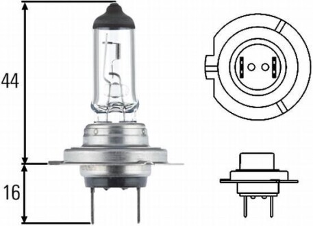 Автолампа Behr Heavy Duty H7 PX26d 70 W прозрачная HELLA 8GH007157231