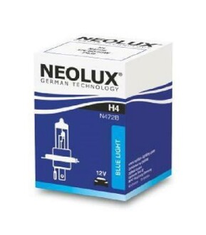 Автолампа Blue Light H4 P43t 55 W 60 W светло-голубая NEOLUX N472B