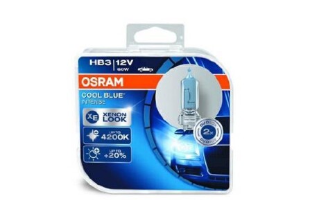 Автолампа Cool Blue Intense HB3 P20d светло-голубая OSRAM 9005CBIHCB