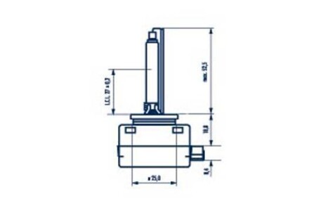 Автолампа D1S PK32d-2 35 W прозрачная NARVA 84010