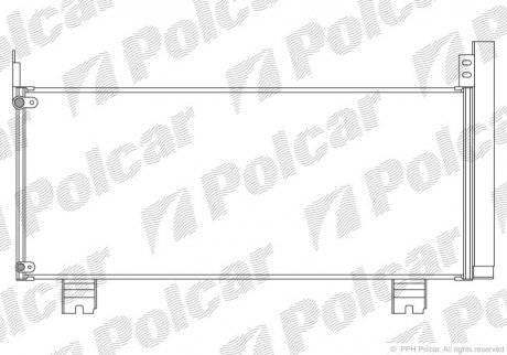 Радіатор кондиціонера Polcar 8062K81K