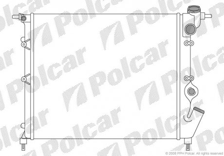 Радіатор охолодження Polcar 601908A0
