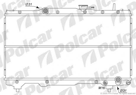 Радіатор охолодження Polcar 812208-2