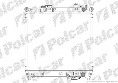 Радіатор охолодження Polcar 740308-2