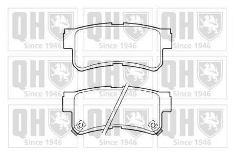 Колодки тормозные (задние) Daewoo Rexton/Ssangyong Rexton 02-/Actyon 05-/Korando 97-06 Quinton Hazell BP1387