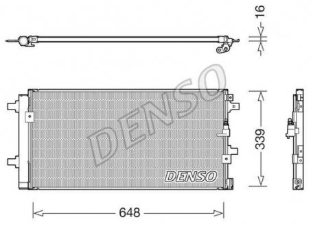 Радіатор кондиціонера DENSO DCN02043