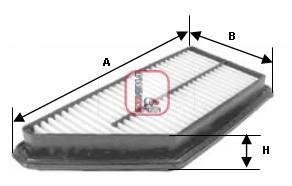 Фільтр повітряний HYUNDAI "1,5-1,8 "05-10 SOFIMA S3229A