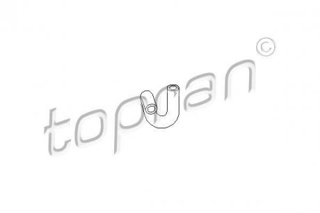 Патрубок системы охлаждения TOPRAN / HANS PRIES 107304