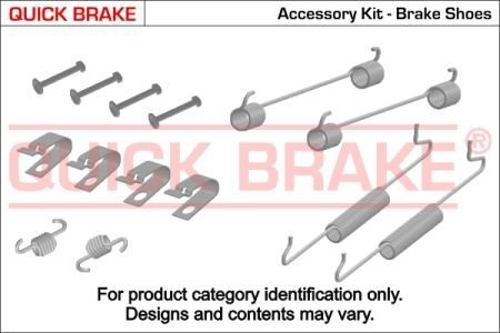 QUICK BRAKE Комплект пружинок колодок ручного гальма QUICK BRAKE 105-0749 (фото 1)