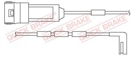 QUICK BRAKE Датчик зносу гальмівних колодок QUICK BRAKE WS 0124 A (фото 1)