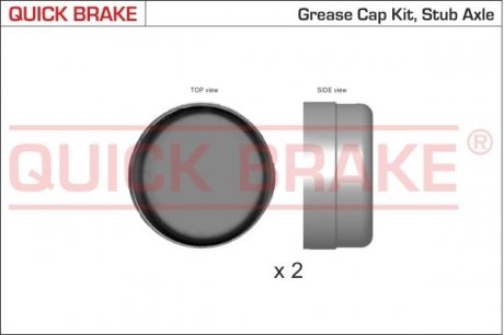 QUICK BRAKE Пилозахисні ковпачки для ступиці QUICK BRAKE 9823K (фото 1)