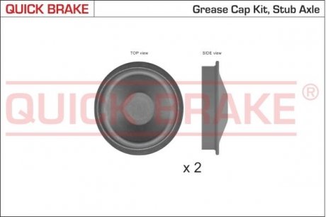 QUICK BRAKE Пилозахисні ковпачки для ступиці QUICK BRAKE 9828K (фото 1)