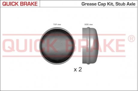 QUICK BRAKE Пилозахисні ковпачки для ступиці QUICK BRAKE 9821K (фото 1)