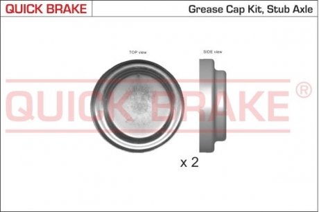 QUICK BRAKE Пилозахисні ковпачки для ступиці QUICK BRAKE 9824K (фото 1)