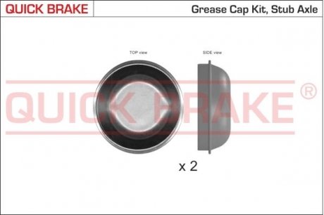 QUICK BRAKE Пилозахисні ковпачки для ступиці QUICK BRAKE 9827K (фото 1)