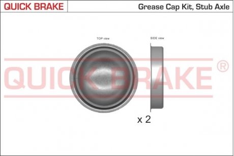 QUICK BRAKE Пилозахисні ковпачки для ступиці QUICK BRAKE 9822K (фото 1)