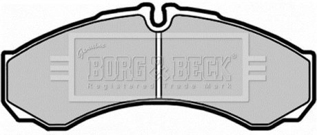Гальмівні колодки, дискове гальмо (набір) BORG & BECK BBP1554 (фото 1)