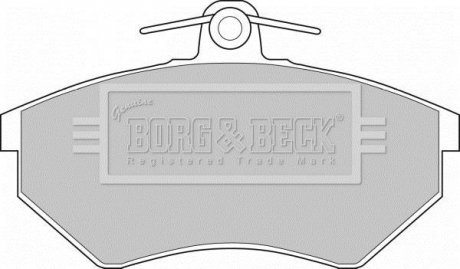- Гальмівні колодки до дисків BORG & BECK BBP1406 (фото 1)