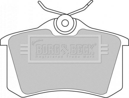Гальмівні колодки, дискове гальмо (набір) BORG & BECK BBP1542 (фото 1)