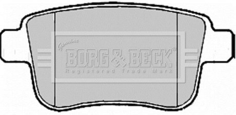 Гальмівні колодки (набір) BORG & BECK BBP2185