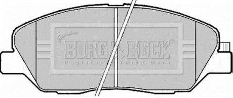 Гальмівні колодки (набір) BORG & BECK BBP2176