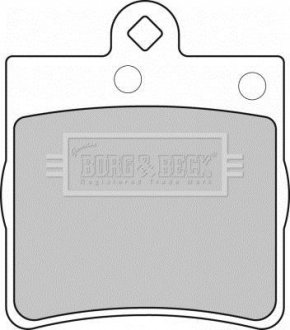Гальмівні колодки, дискове гальмо (набір) BORG & BECK BBP1669