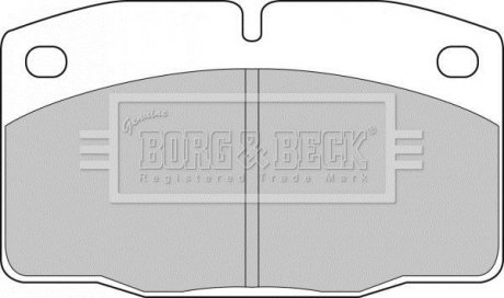 Гальмівні колодки, дискове гальмо (набір) BORG & BECK BBP1117 (фото 1)