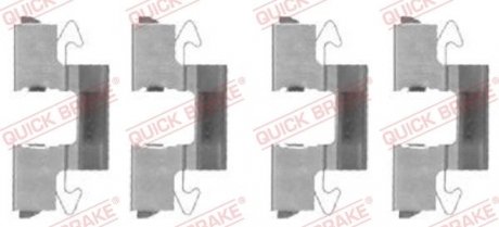 Монтажний набір дискових колодок QUICK BRAKE 109-1714 (фото 1)