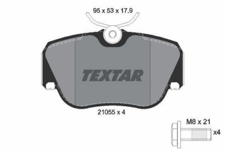 Гальмівні колодки до дисків TEXTAR 2105503