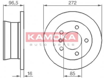Гальмiвнi диски KAMOKA 1031864