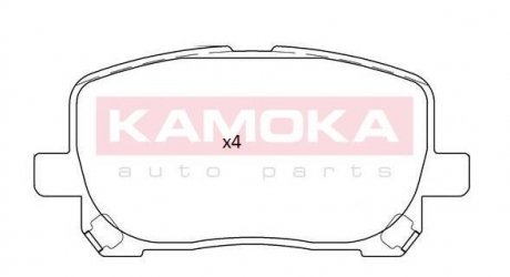 Гальмiвнi колодки дисковi KAMOKA JQ101256