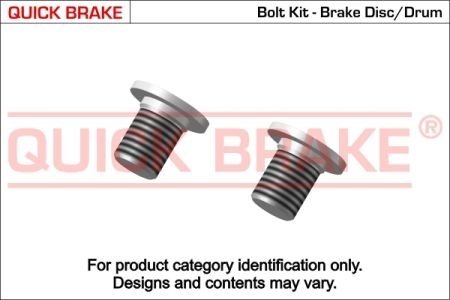 Болт, диск тормозного механизма QUICK BRAKE 11661K (фото 1)