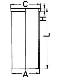 Гильза цилиндра KOLBENSCHMIDT 89193190