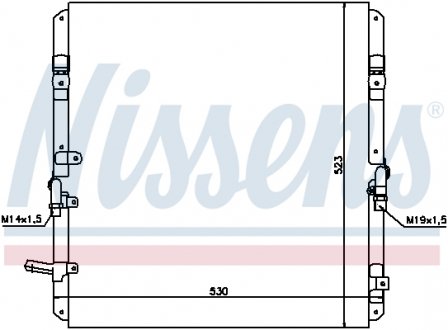 Радіатор кондиціонера NISSENS 94053