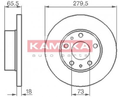 Гальмiвнi диски KAMOKA 1031516