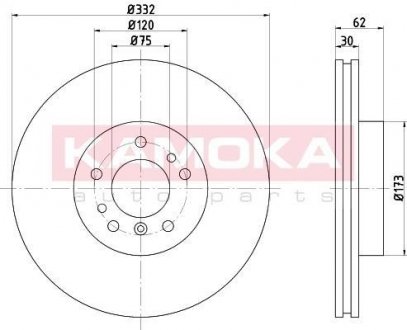 Гальмiвнi диски KAMOKA 103298