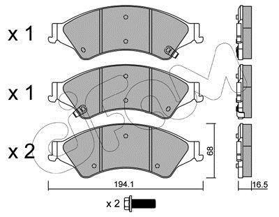 FORD Тормозн.колодки передн.Ranger 11- CIFAM 822-971-0