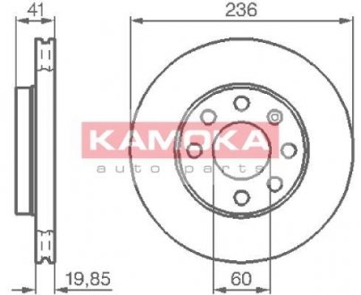 Гальмiвнi диски KAMOKA 103302 (фото 1)