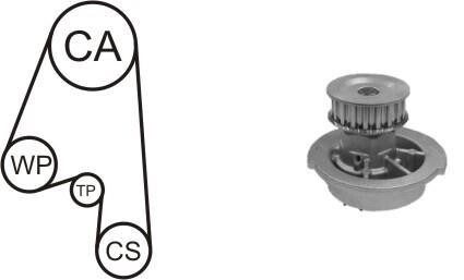 Насос води + комплект зубчатого ремня AIRTEX WPK-163101